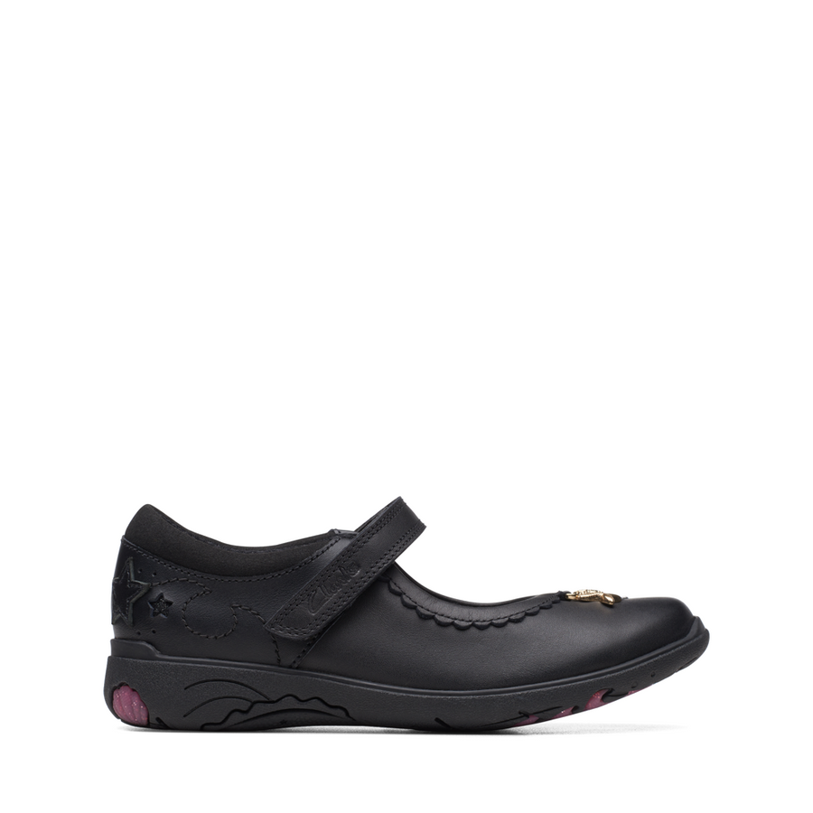 Clarks Relda Sea K Black Leather