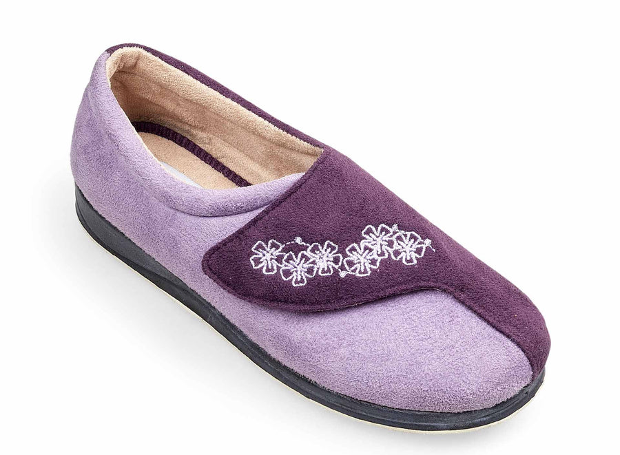 Padders Hug Purple Combi Slippers