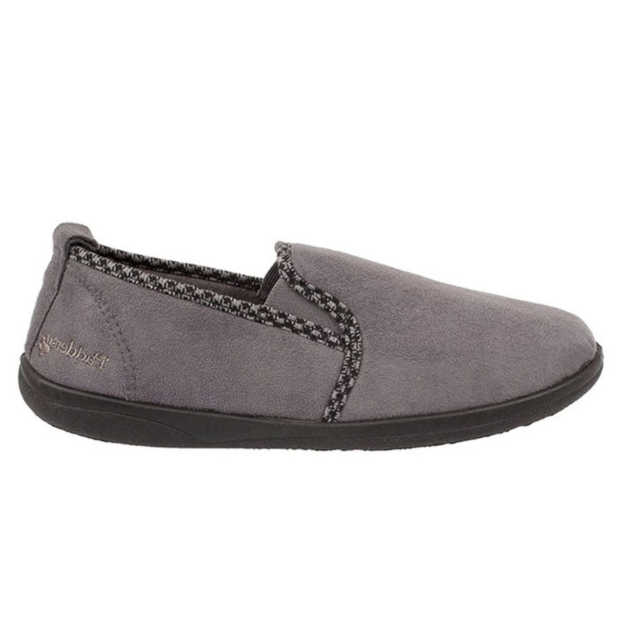 Padders Lewis Grey Slippers