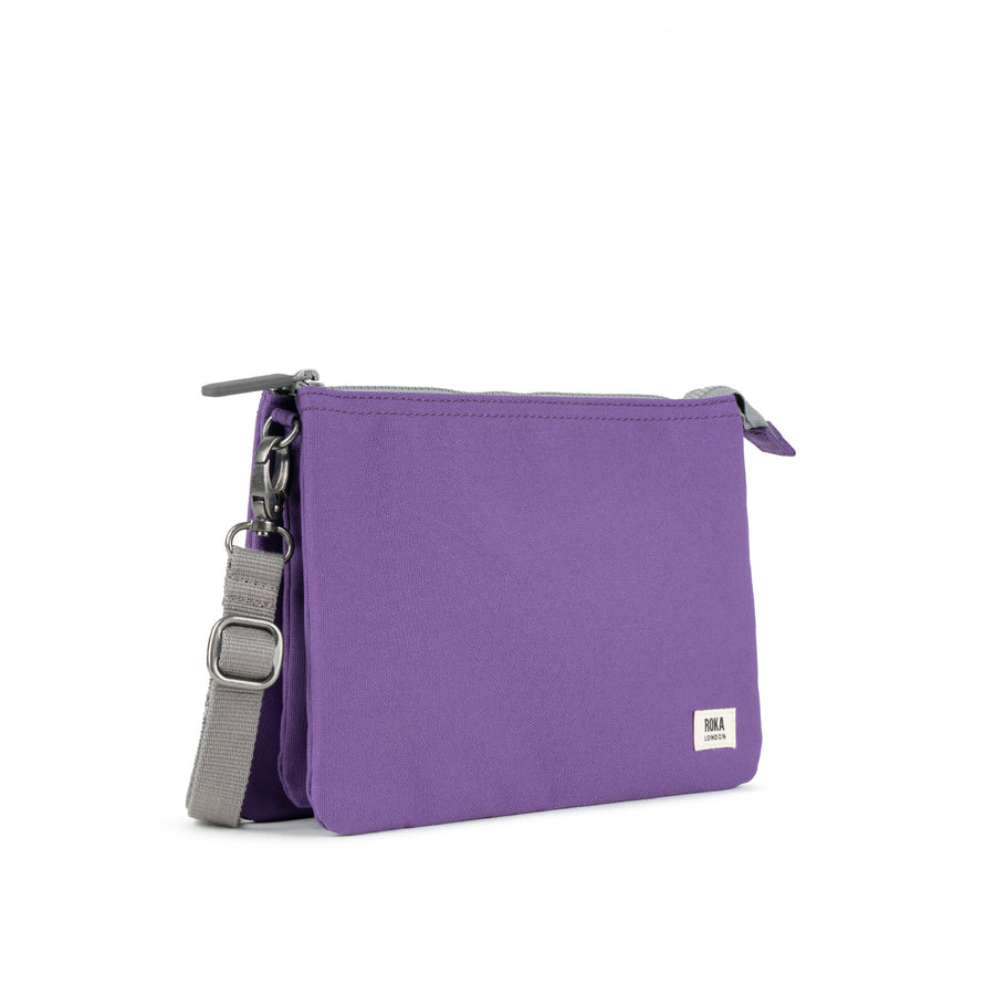 ROKA Carnaby Crossbody XL Imperial Purple Recycled Canvas