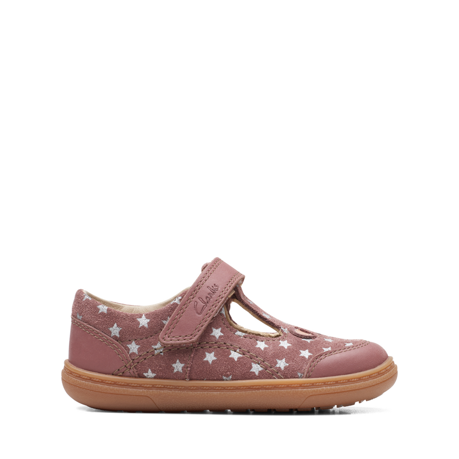 Clarks Flash Mouse T Dusty Pink Leather