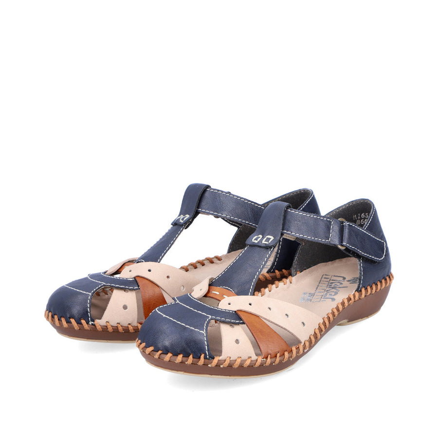 Rieker M1655 Desideria 14 Blue/Nude