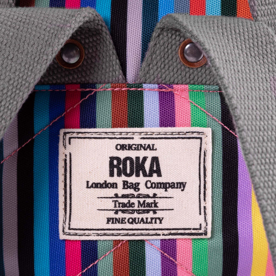 ROKA Bantry B Multi Stripe Sustainable Canvas